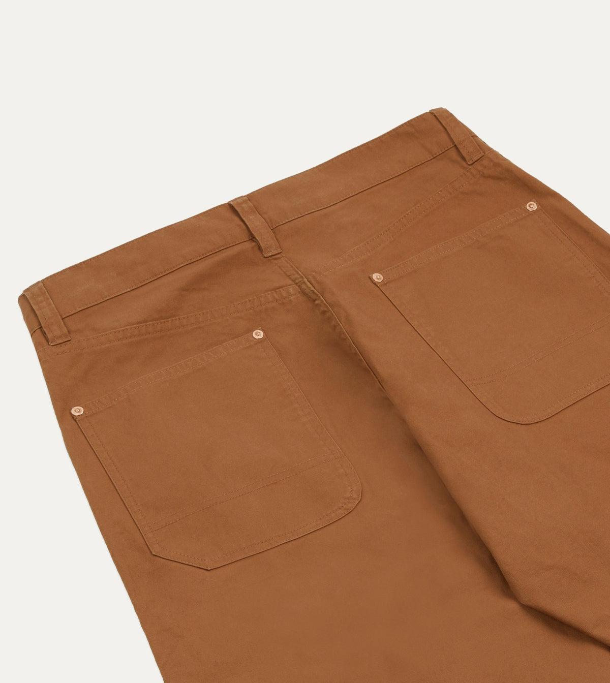 Drake's Tobacco Lightweight Cotton Canvas Carpenter Pant
