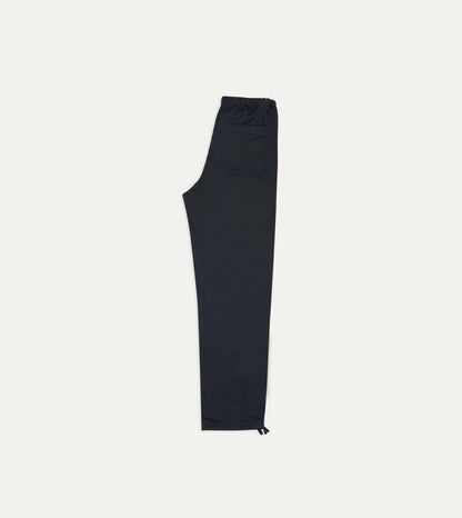 Drake's Navy Cotton Drawstring Trousers