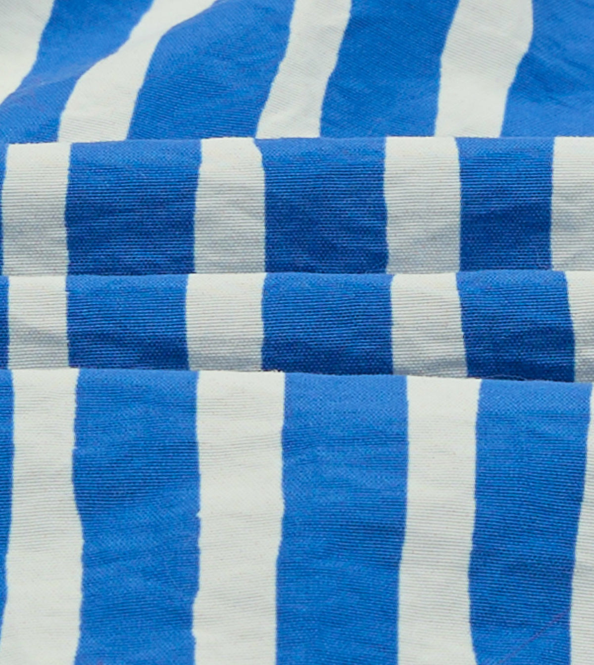 Drake's Blue Stripe Print Nylon Drawstring Swim Shorts