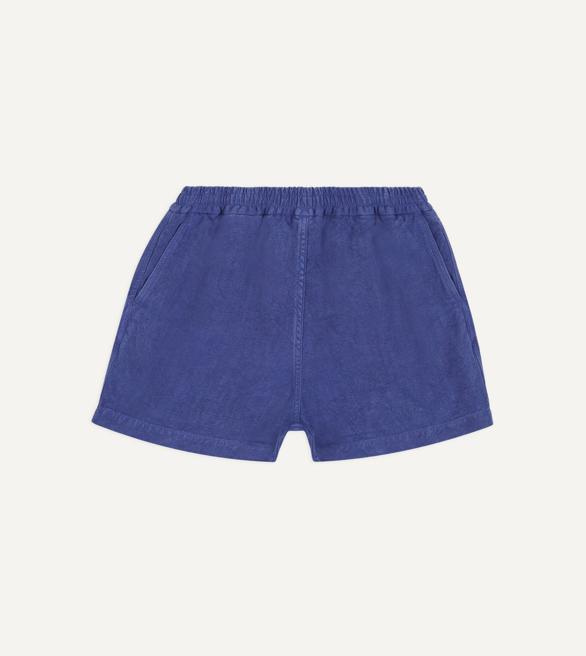 Drake's Blue Linen Drawstring Shorts