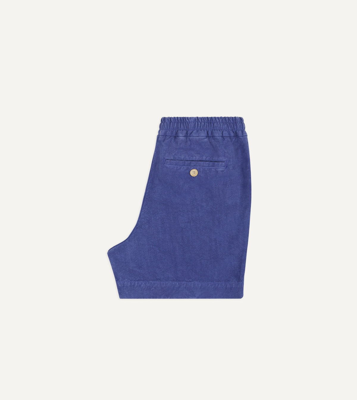 Drake's Blue Linen Drawstring Shorts