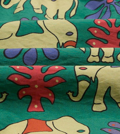 Drake's Elephant Print Nylon Drawstring Swim Shorts