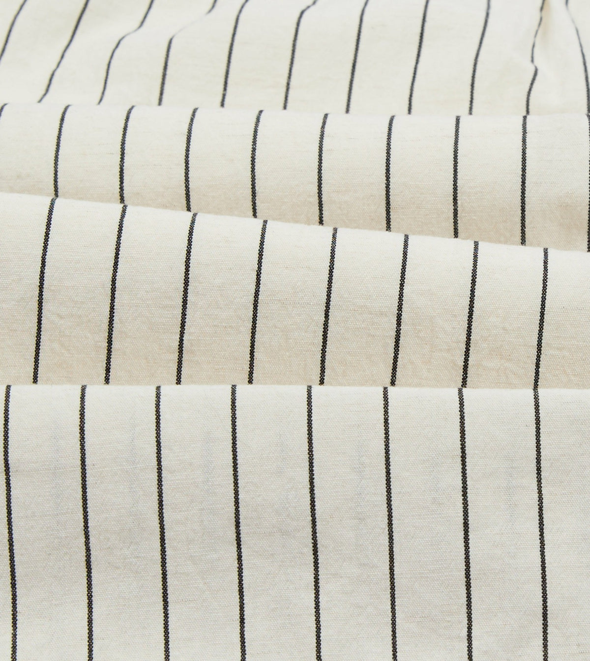 Drake's Ecru Pin Stripe Cotton Drawstring Shorts
