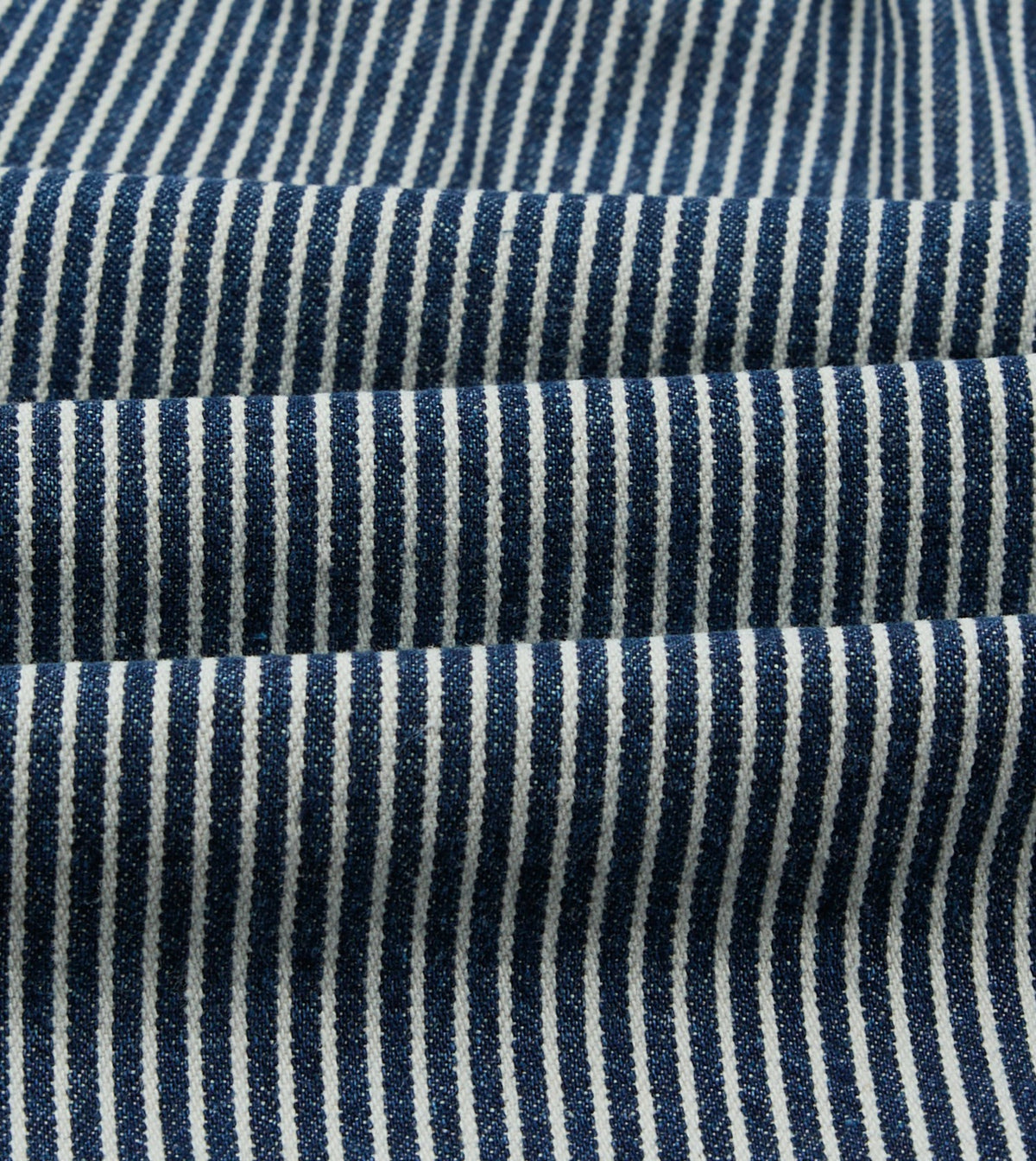 Drake's Indigo Stripe Cotton Drawstring Shorts