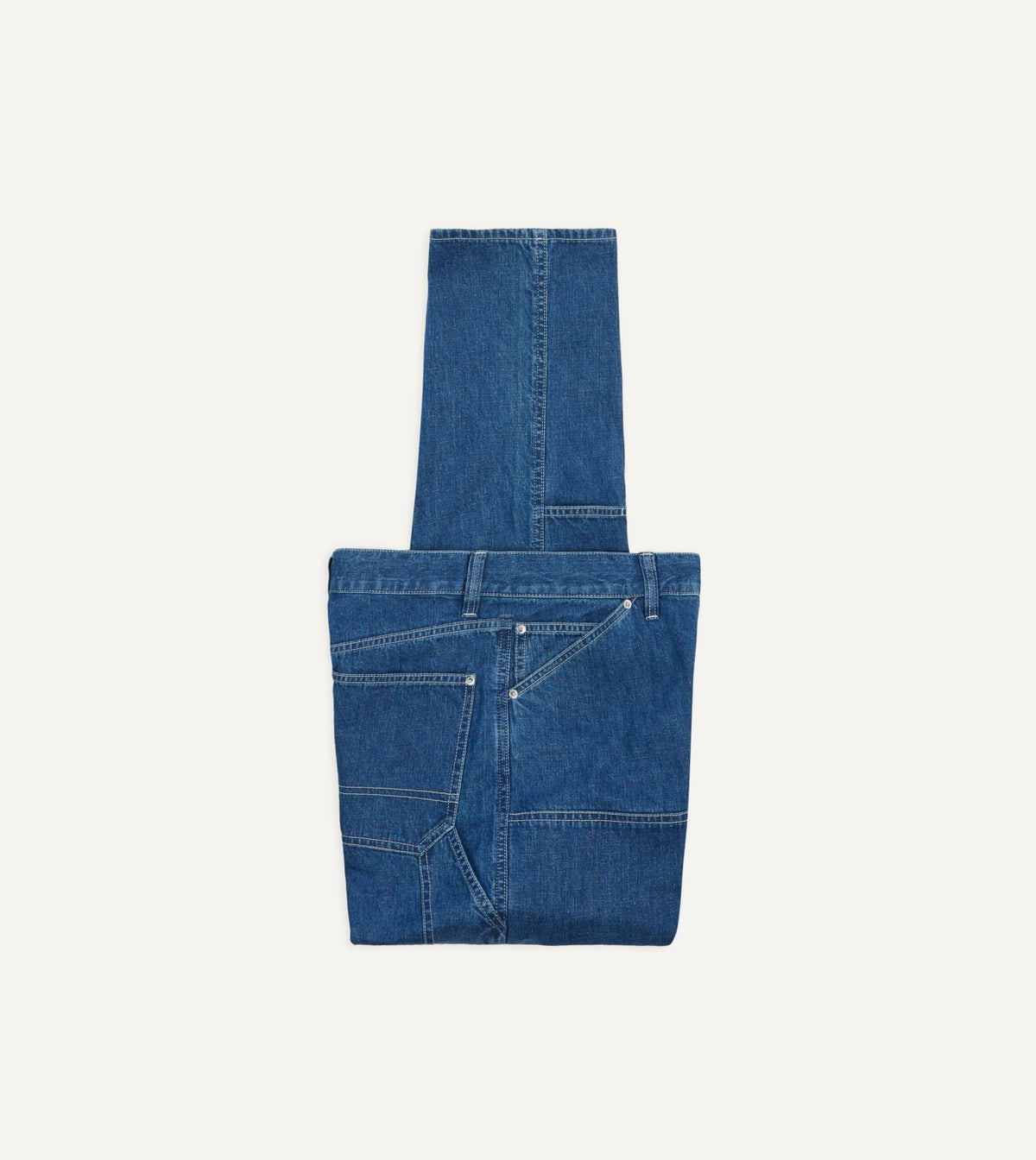 Drake's Stone Wash Selvedge Denim Carpenter Pant