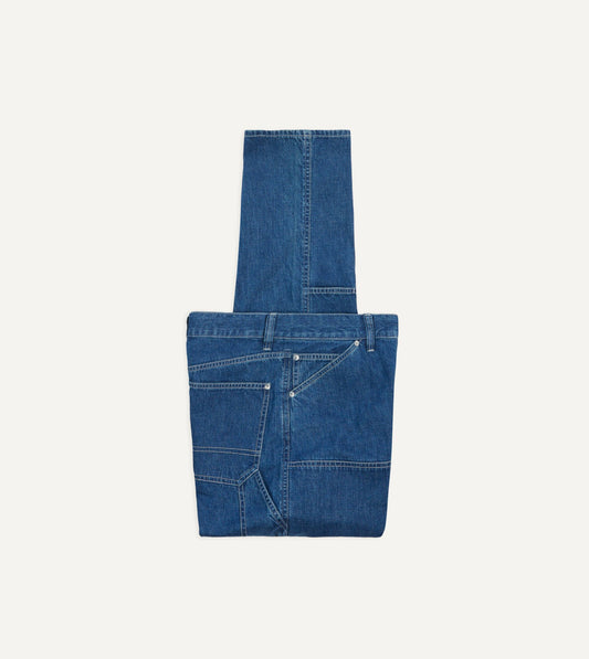 Drake's Stone Wash Selvedge Denim Carpenter Pant