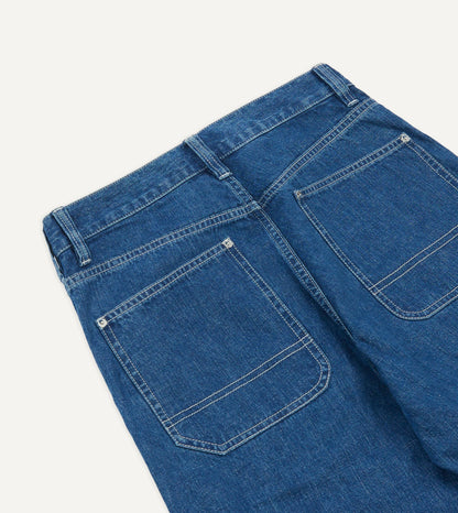 Drake's Stone Wash Selvedge Denim Carpenter Pant