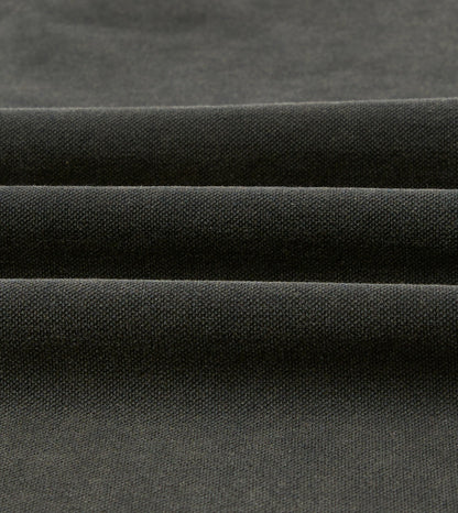 Drake's Washed Black Piqué Cotton Polo Shirt