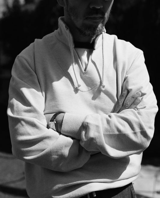 Drake's Ecru Cotton-Hemp Smock Sweatshirt