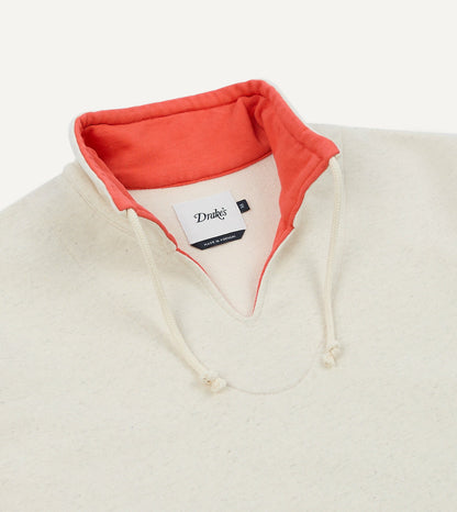 Drake's Ecru Cotton-Hemp Smock Sweatshirt