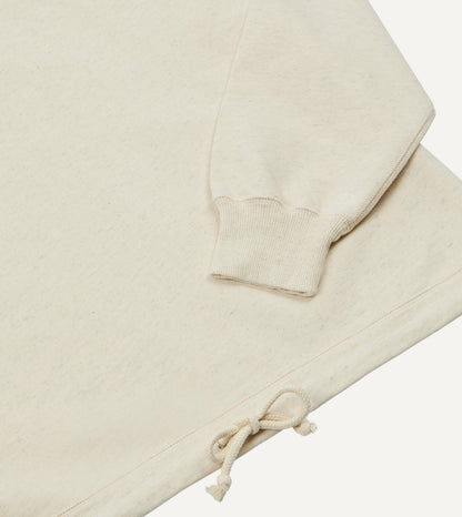 Drake's Ecru Cotton-Hemp Smock Sweatshirt