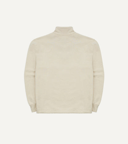 Drake's Ecru Cotton-Hemp Smock Sweatshirt