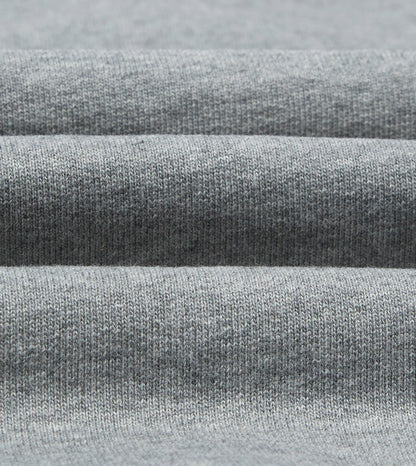 Drake's Grey Cotton Quarter Zip Sweatshirt