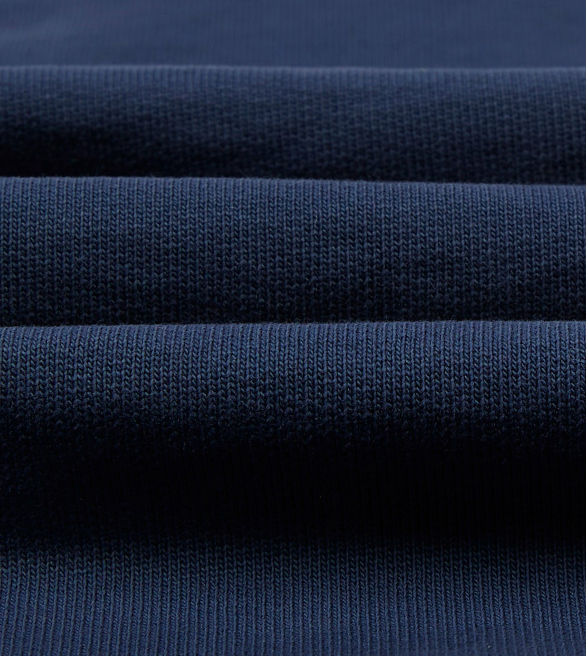 Drake's Navy Cotton Quarter Zip Sweatshirt