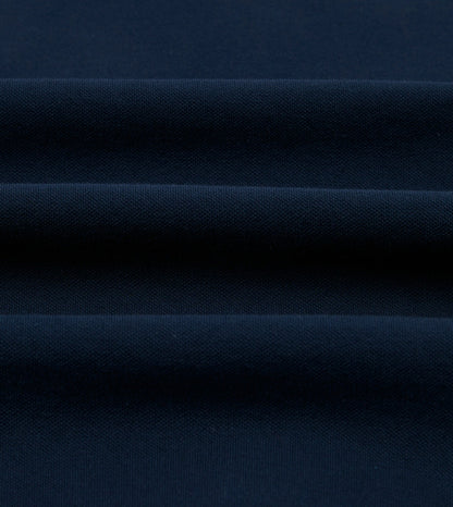 Drake's Dark Navy Piqué Cotton Polo Shirt