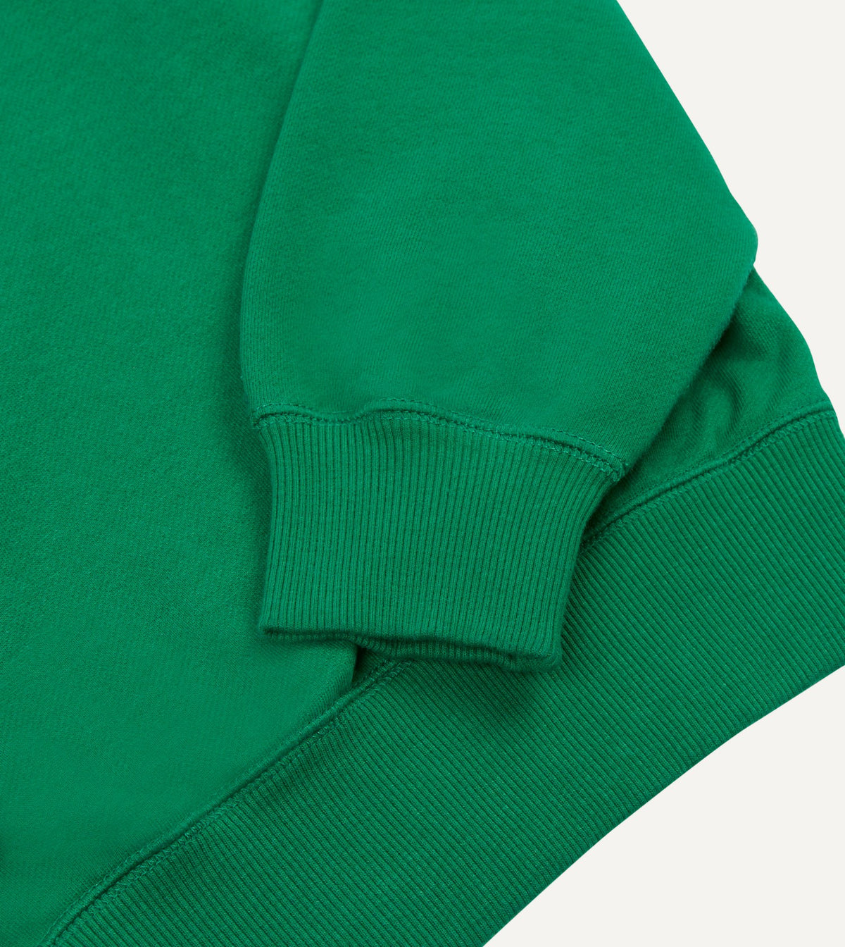 Drake's Green Cotton Cashmere Sweatshirt
