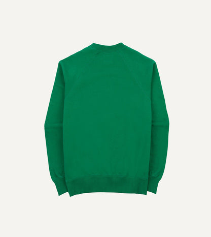 Drake's Green Cotton Cashmere Sweatshirt