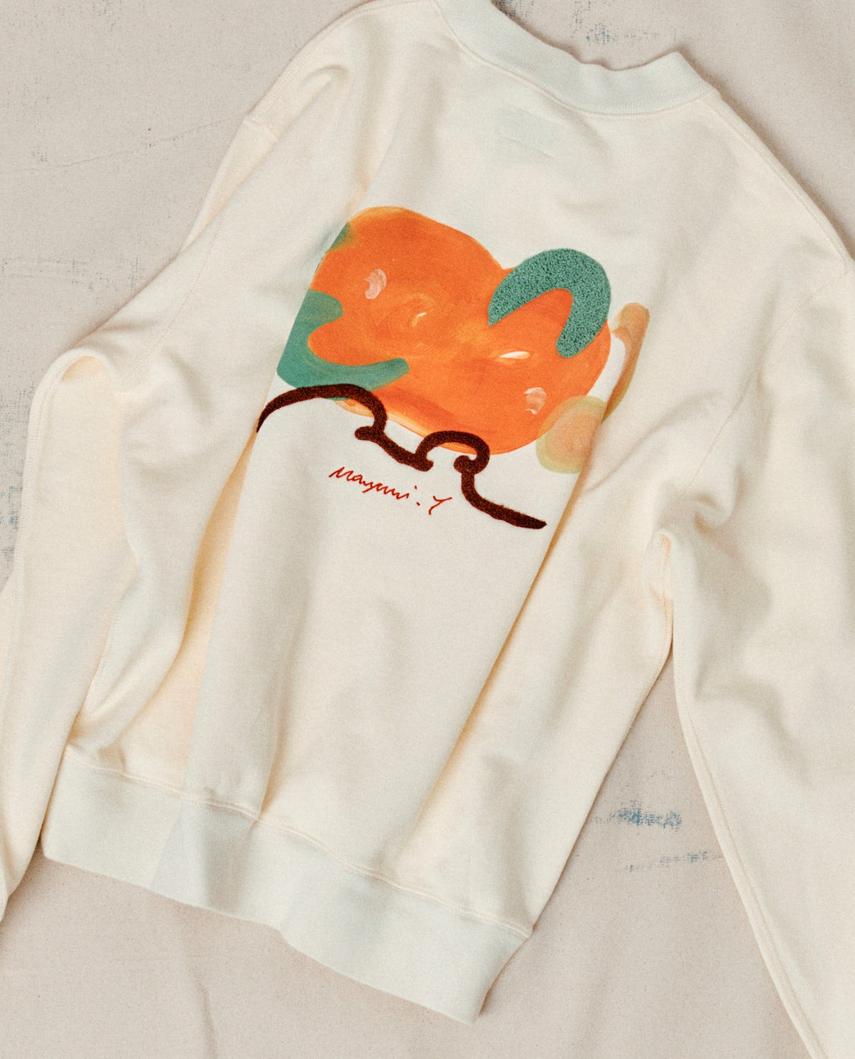 Drake's Mayumi Y. for Drake’s Embroidered Cotton Sweatshirt
