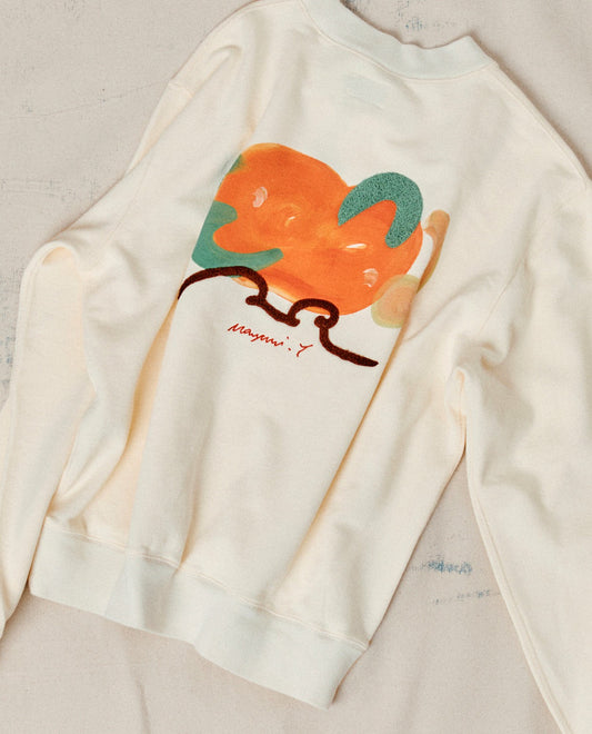 Drake's Mayumi Y. for Drake’s Embroidered Cotton Sweatshirt