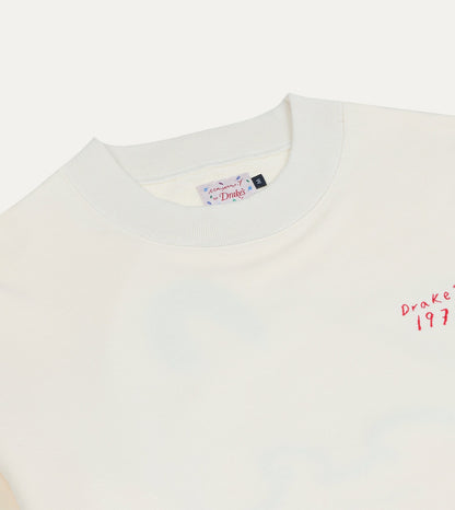 Drake's Mayumi Y. for Drake’s Embroidered Cotton Sweatshirt