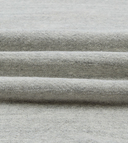 Drake's Grey Melange Cotton Sweatshirt