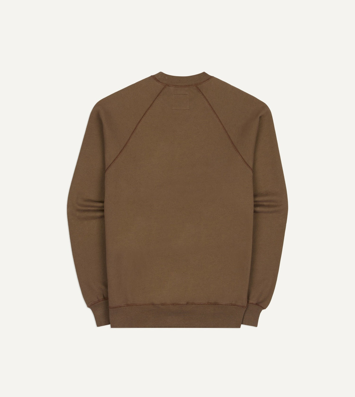 Drake's Brown Cotton-Hemp Raglan Sweatshirt