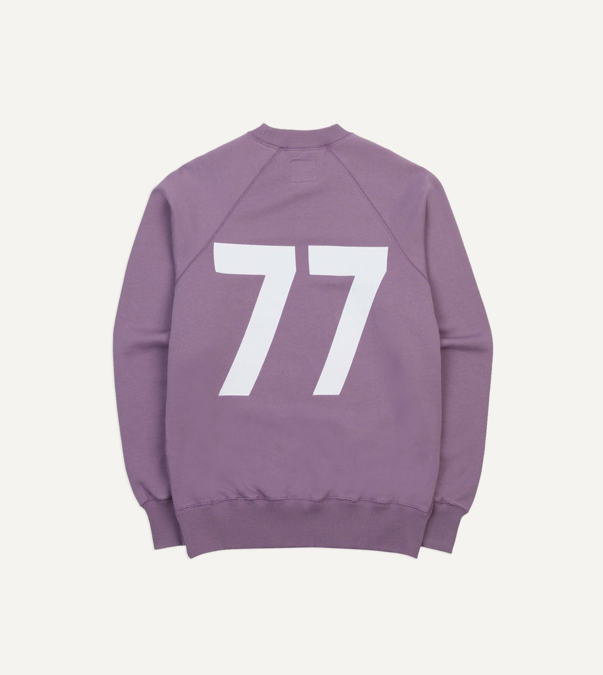 Drake's Lilac ‘1977’ Appliqué Cotton Sweatshirt