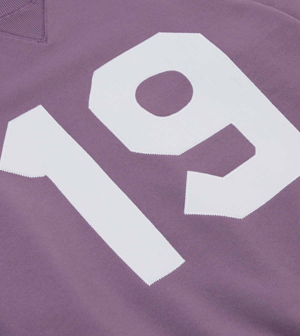 Drake's Lilac ‘1977’ Appliqué Cotton Sweatshirt