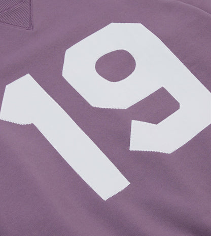 Drake's Lilac ‘1977’ Appliqué Cotton Sweatshirt