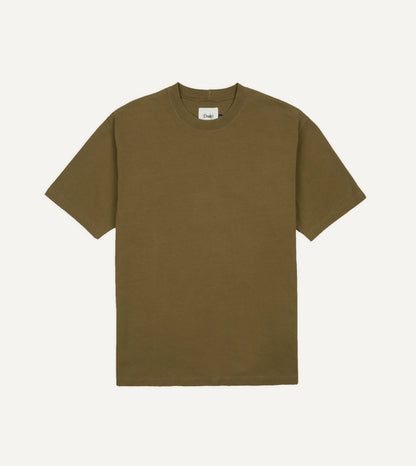 Drake's Olive 'Tea Time' Short-Sleeve Hiking T-Shirt