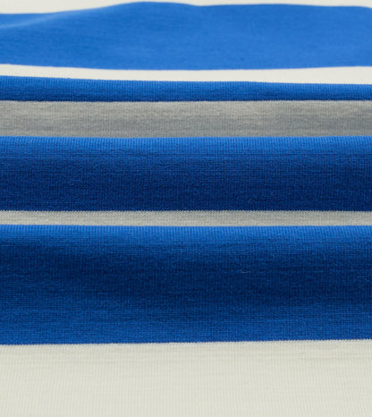Drake's Blue and White Stripe Raglan Sleeve Hiking T-Shirt