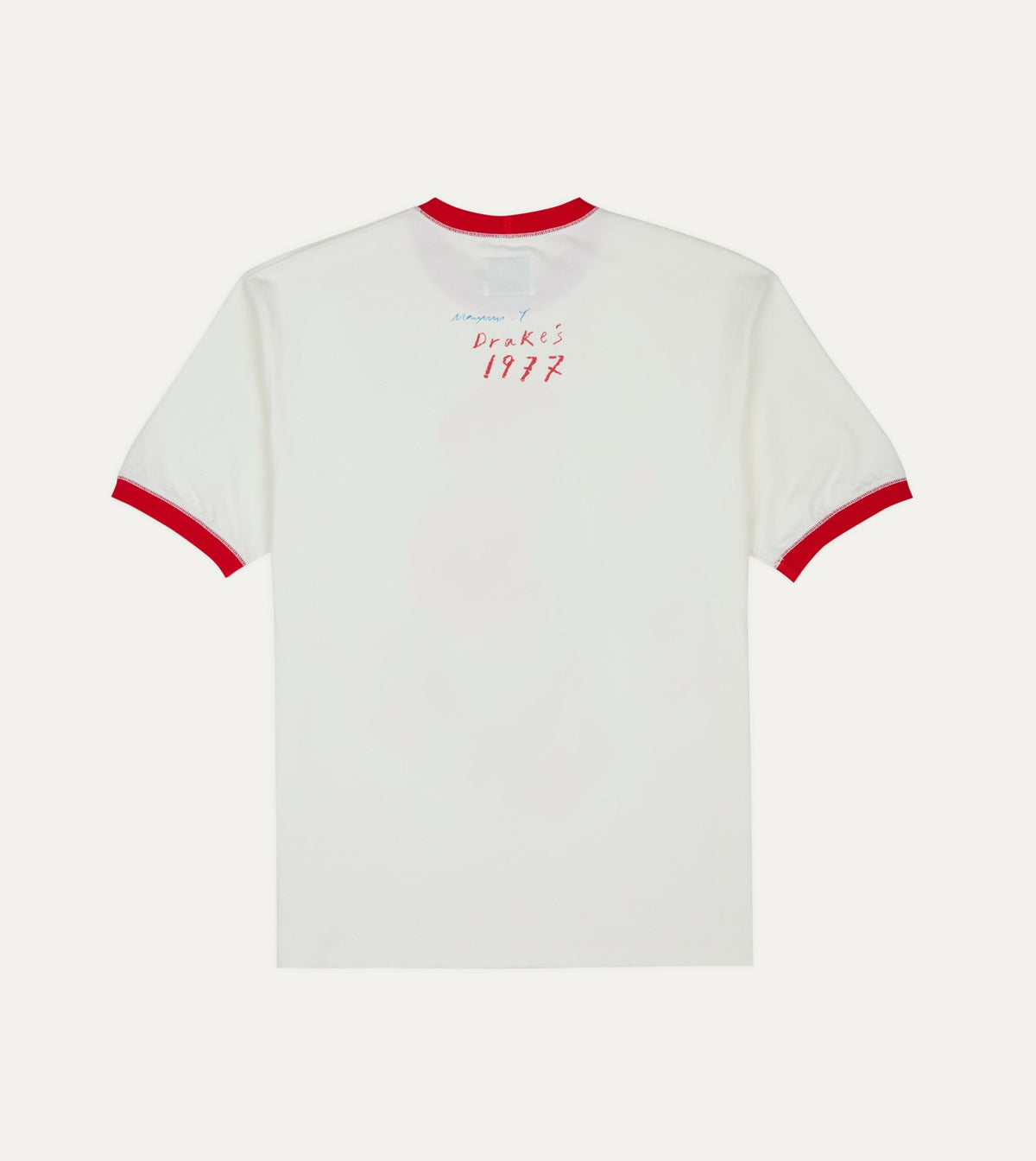Drake's Mayumi Y. for Drake’s Print Ringer T-Shirt