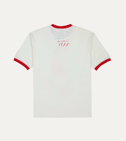 Drake's Mayumi Y. for Drake’s Print Ringer T-Shirt