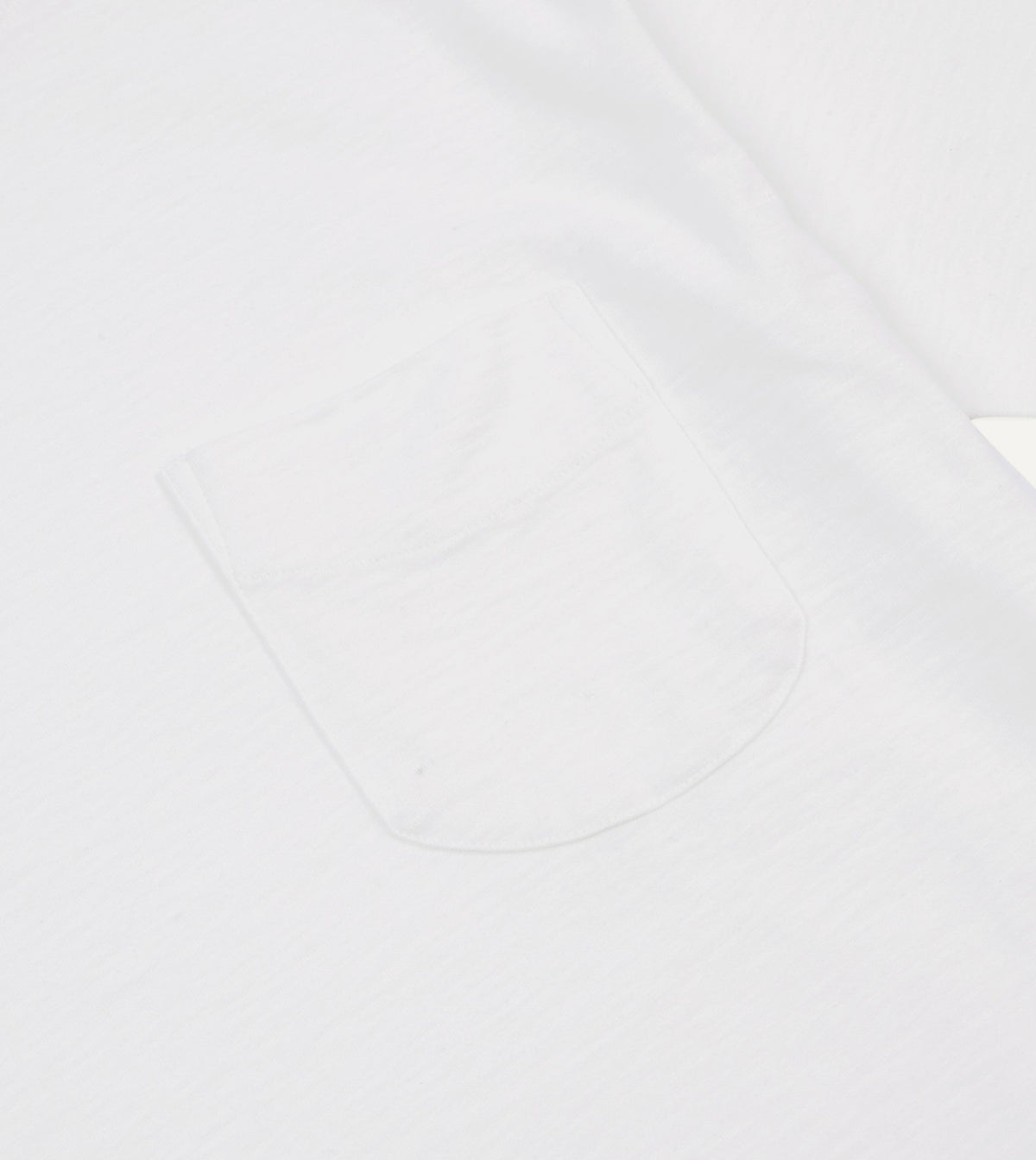 Drake's White Flamé Cotton Crew Neck Hiking T-Shirt
