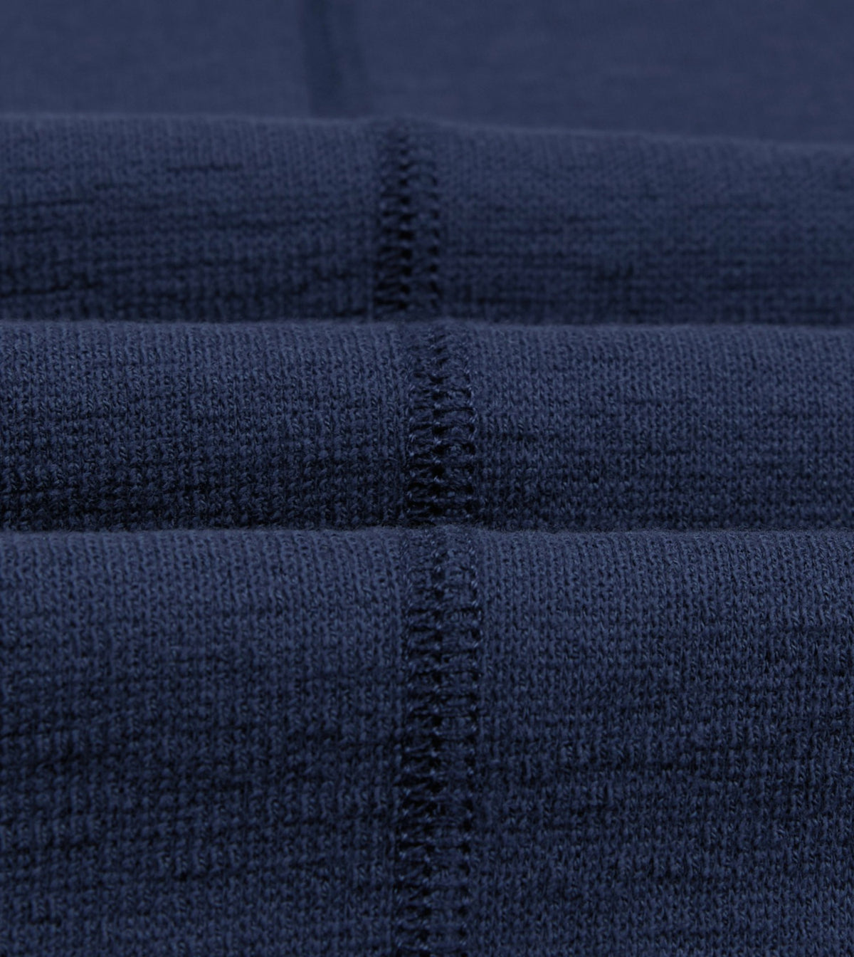 Drake's Navy Cotton Long-Sleeve Mock Neck Hiking T-Shirt