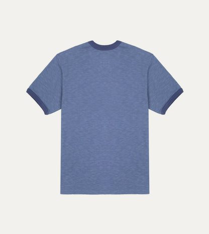 Drake's Indigo Tonal Ringer T-Shirt