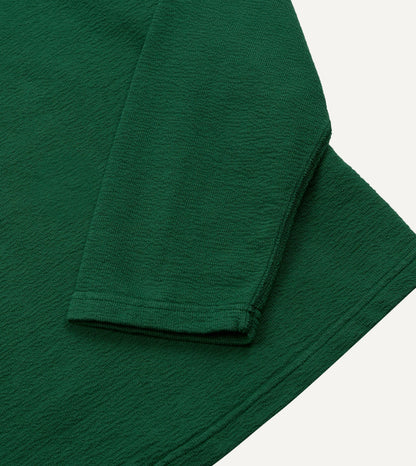 Drake's Green ’77’ Appliqué Panelled Cotton Training T-Shirt