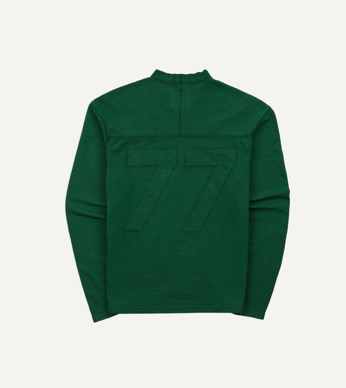 Drake's Green ’77’ Appliqué Panelled Cotton Training T-Shirt