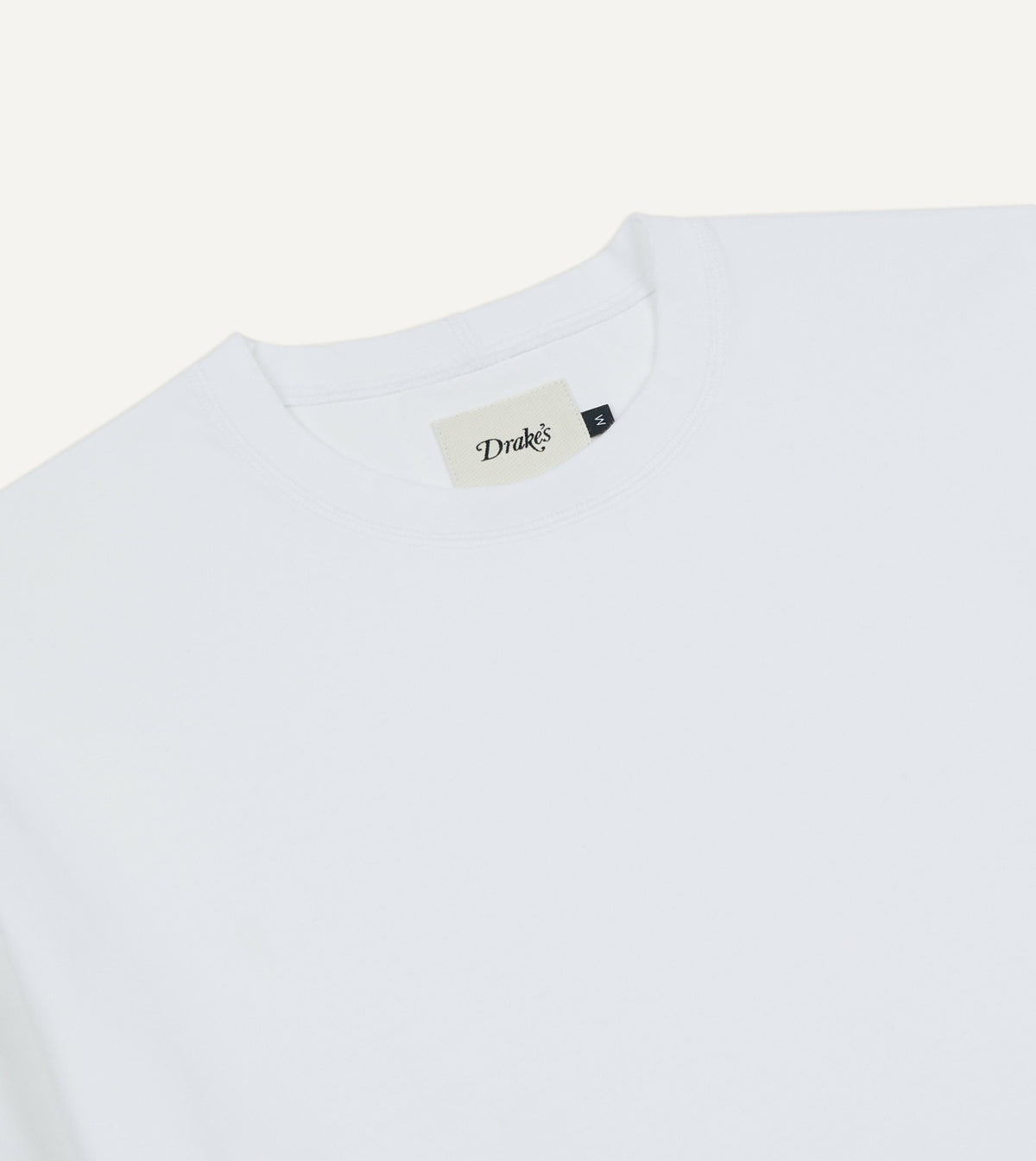 Drake's White 'Blackthorn' Embroidered Short-Sleeve Hiking T-Shirt