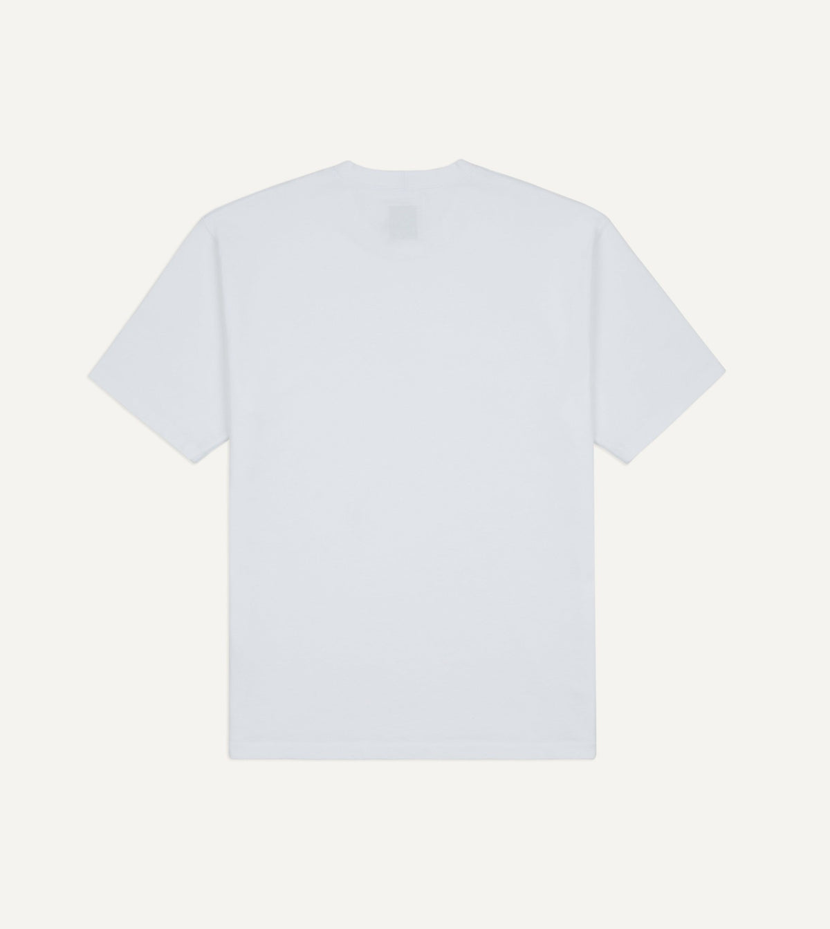 Drake's White 'Blackthorn' Embroidered Short-Sleeve Hiking T-Shirt