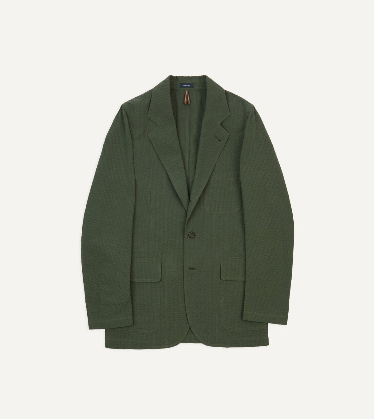 Drake's Olive Seersucker Games Blazer Mk. I