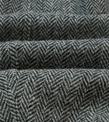 Drake's Grey Herringbone Harris Tweed Games Blazer Mk. VII