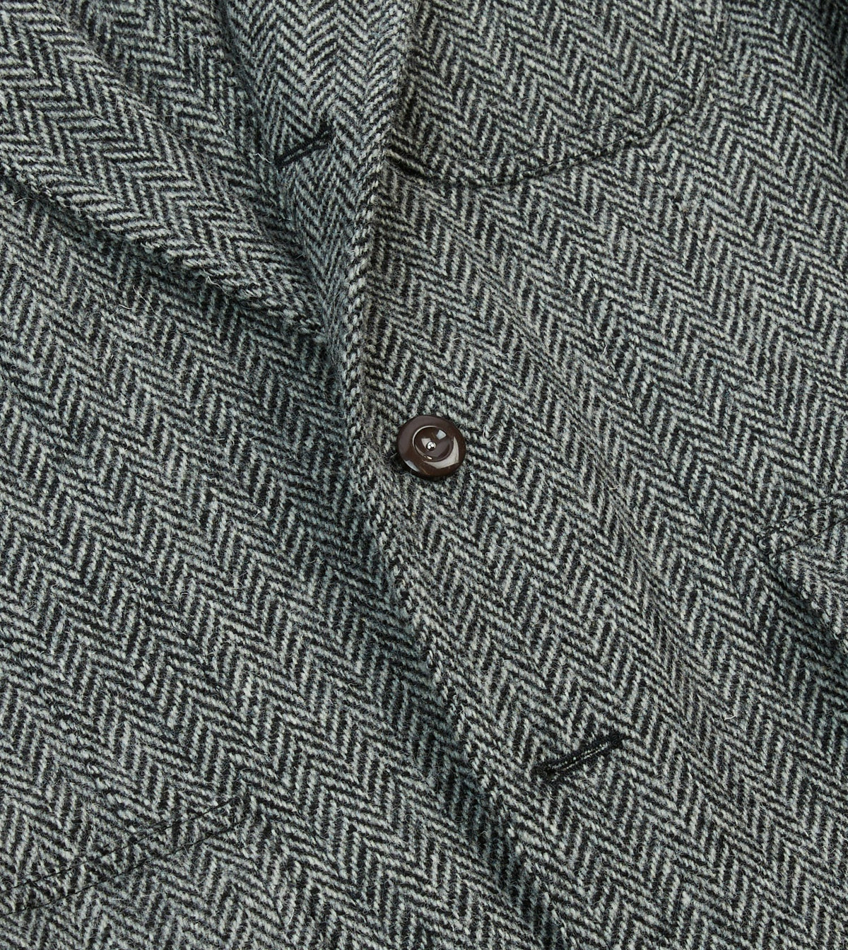 Drake's Grey Herringbone Harris Tweed Games Blazer Mk. VII