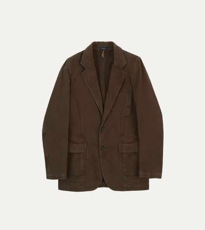 Drake's Cocoa Heavy Cotton Twill Games Blazer Mk. I