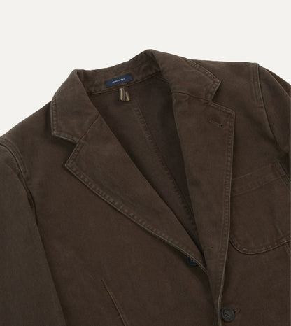 Drake's Cocoa Heavy Cotton Twill Games Blazer Mk. I