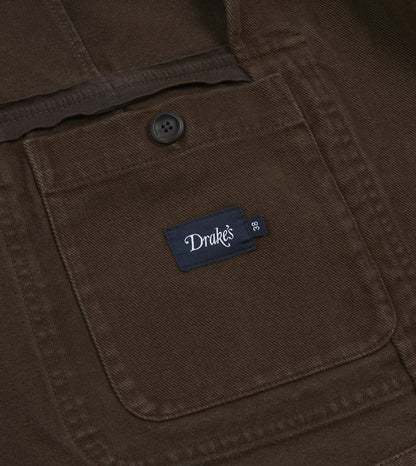 Drake's Cocoa Heavy Cotton Twill Games Blazer Mk. I