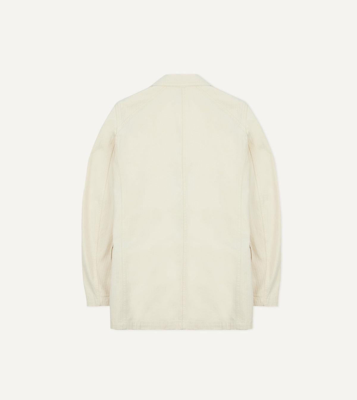 Drake's Ecru Herringbone Twill Cotton Games Blazer Mk. I