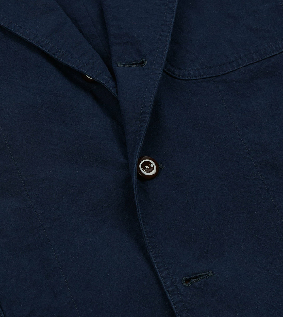 Drake's Navy Cotton-Linen Double Layer Games Blazer