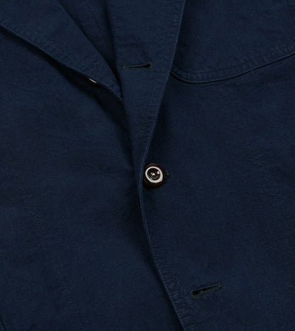 Drake's Navy Cotton-Linen Double Layer Games Blazer