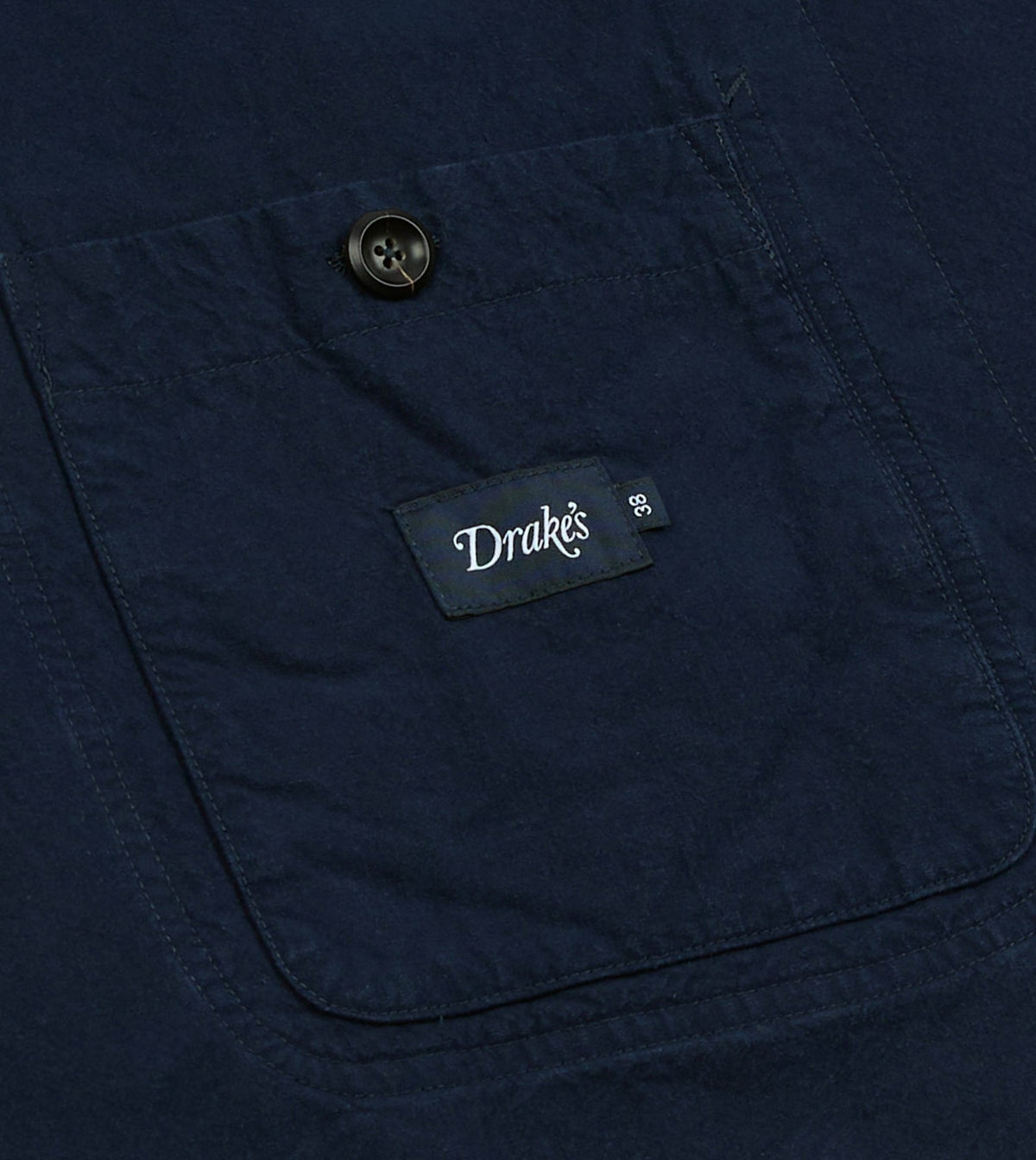 Drake's Navy Cotton-Linen Double Layer Games Blazer